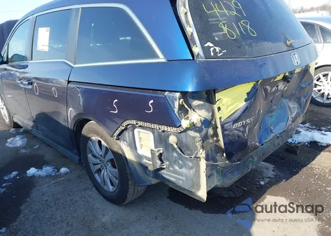 2015 Honda Odyssey Ex z USA, uszkodzony, nr VIN 5FNRL5H47FB123081